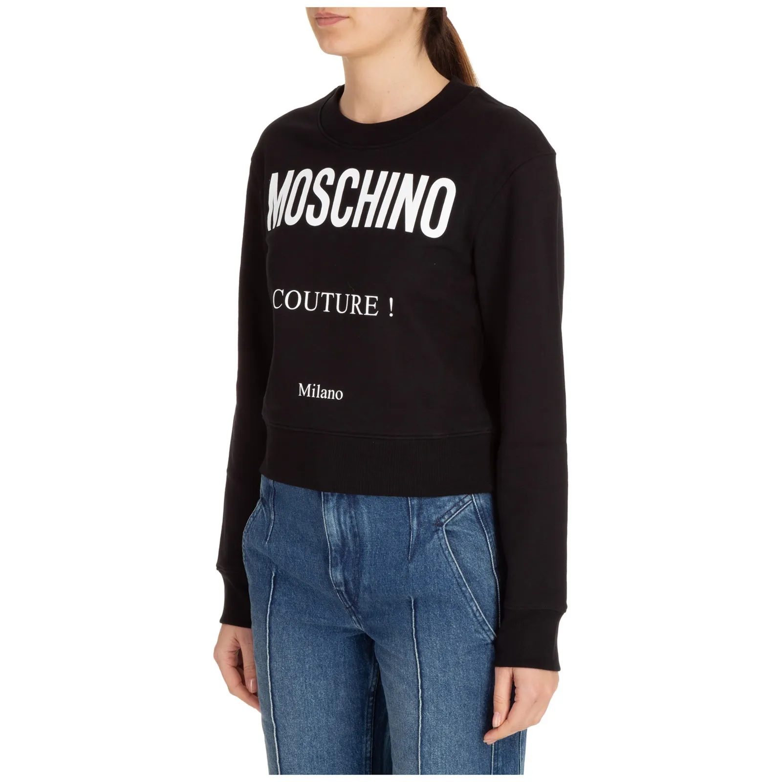 Moschino  |Plain Cotton Logo Hoodies & Sweatshirts