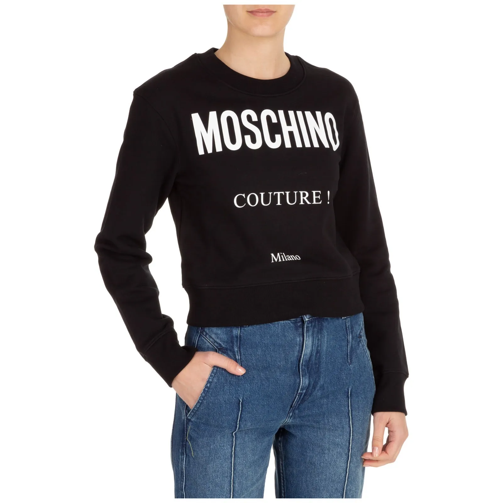 Moschino  |Plain Cotton Logo Hoodies & Sweatshirts