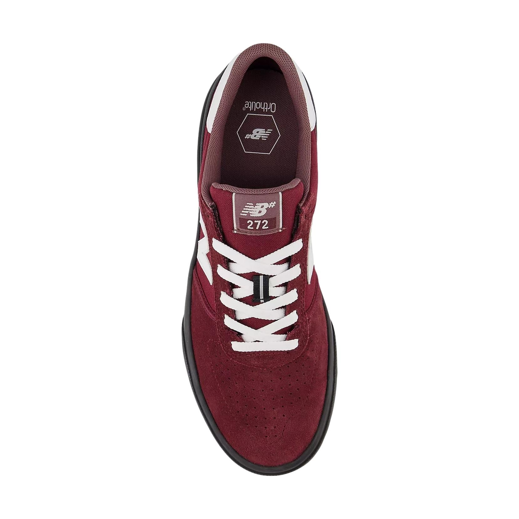 New Balance 272 Burgundy/White/Black