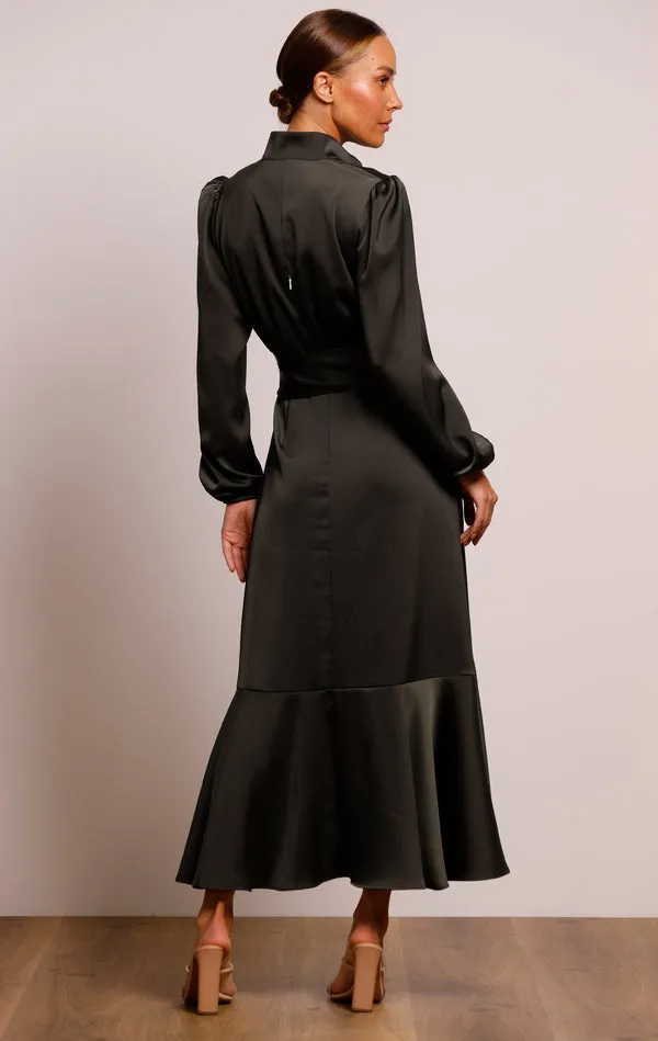 PASDUCHAS Pinnacle Sleeve Midi Dress (Combat) - RRP $350