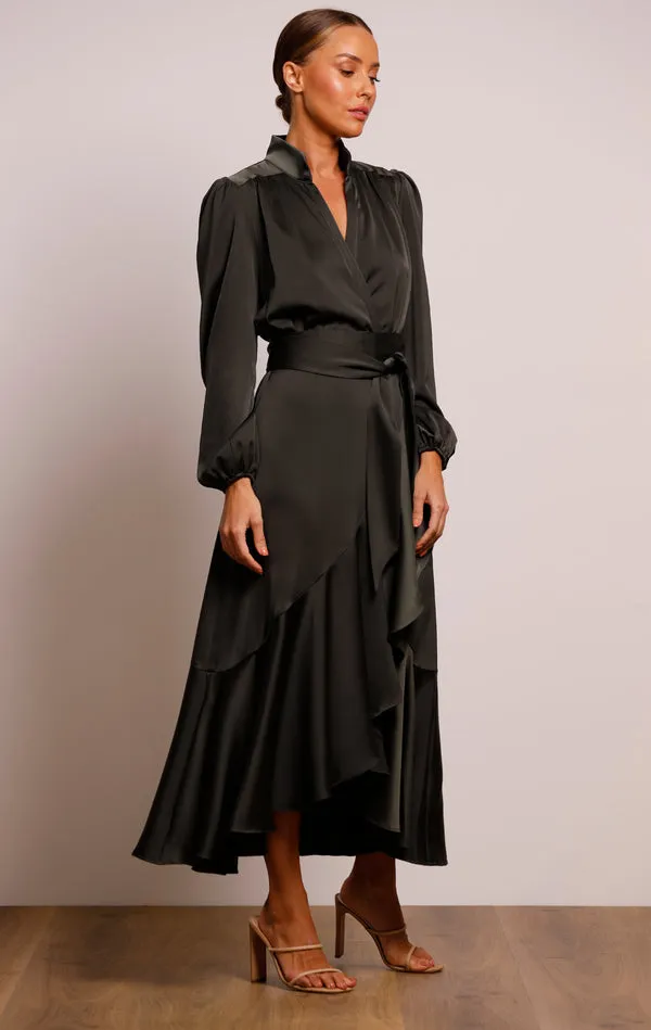 PASDUCHAS Pinnacle Sleeve Midi Dress (Combat) - RRP $350