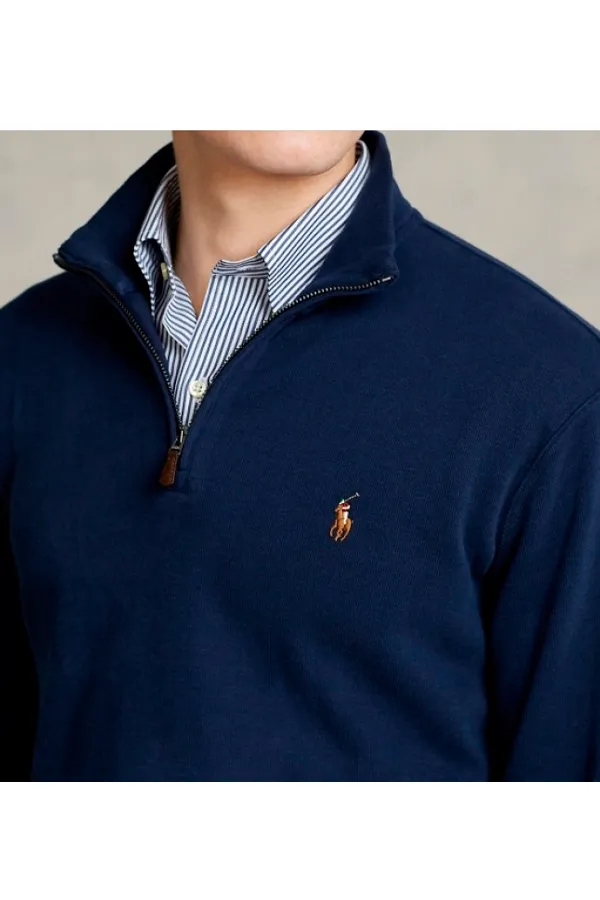 Ralph Lauren 1/4 Zip Logo Pullover Navy