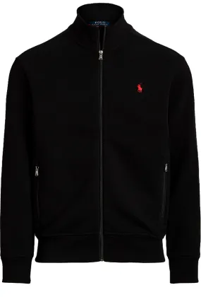 Ralph Lauren Full Zip Track Top Double Knit Black