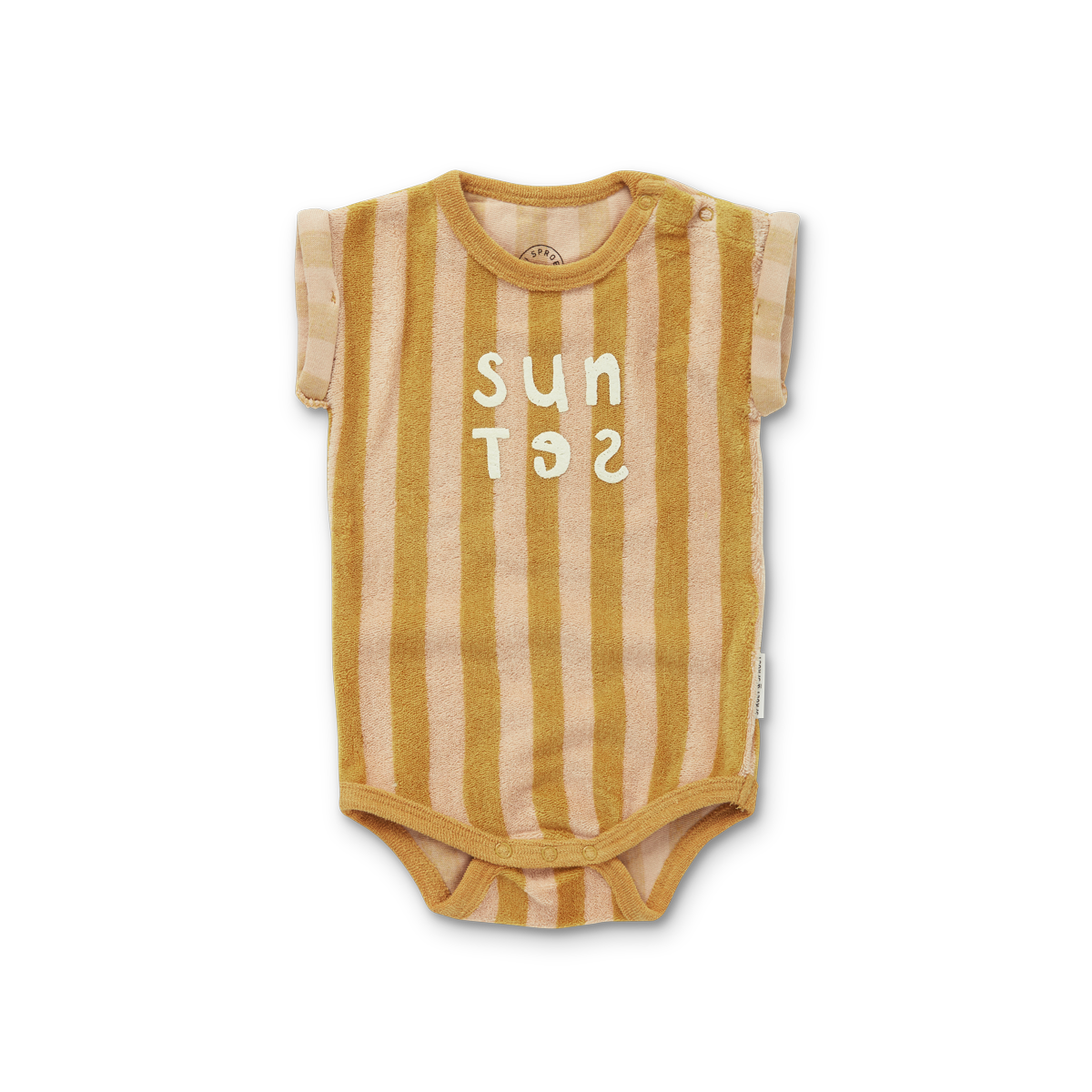 ROMPER TERRY STRIPE SUNSET