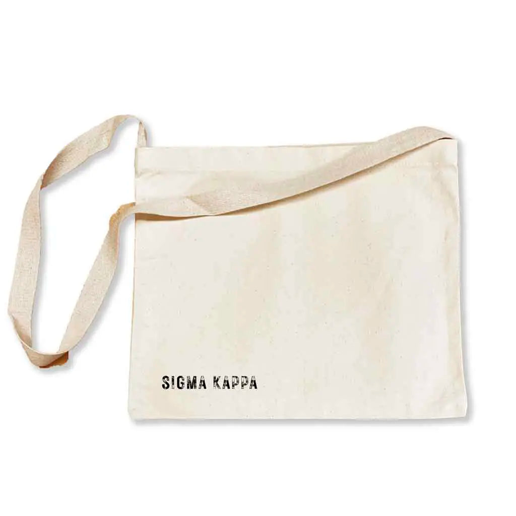 Sigma Kappa Sorority Messenger Bag with Cross Body Strap