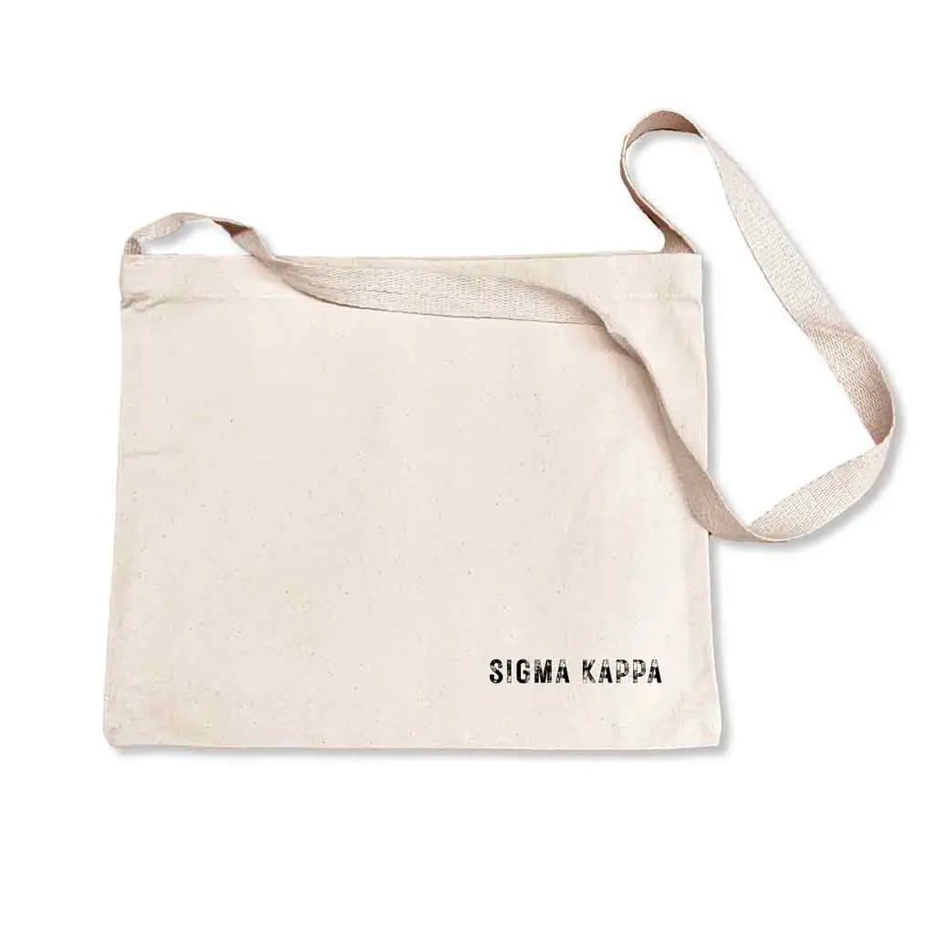 Sigma Kappa Sorority Messenger Bag with Cross Body Strap