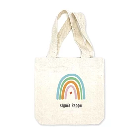 Sigma Kappa Sorority Rainbow Mini Tote Gift Bag