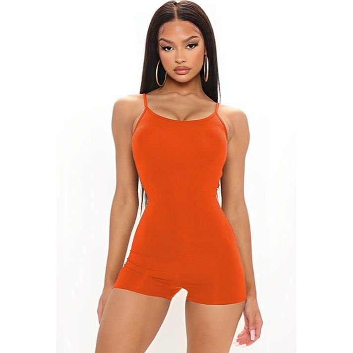 Sleeveless Short Bodycon Jumpsuit