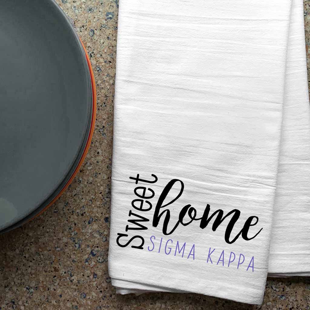 Sweet Home Sigma Kappa Sorority Kitchen Towel