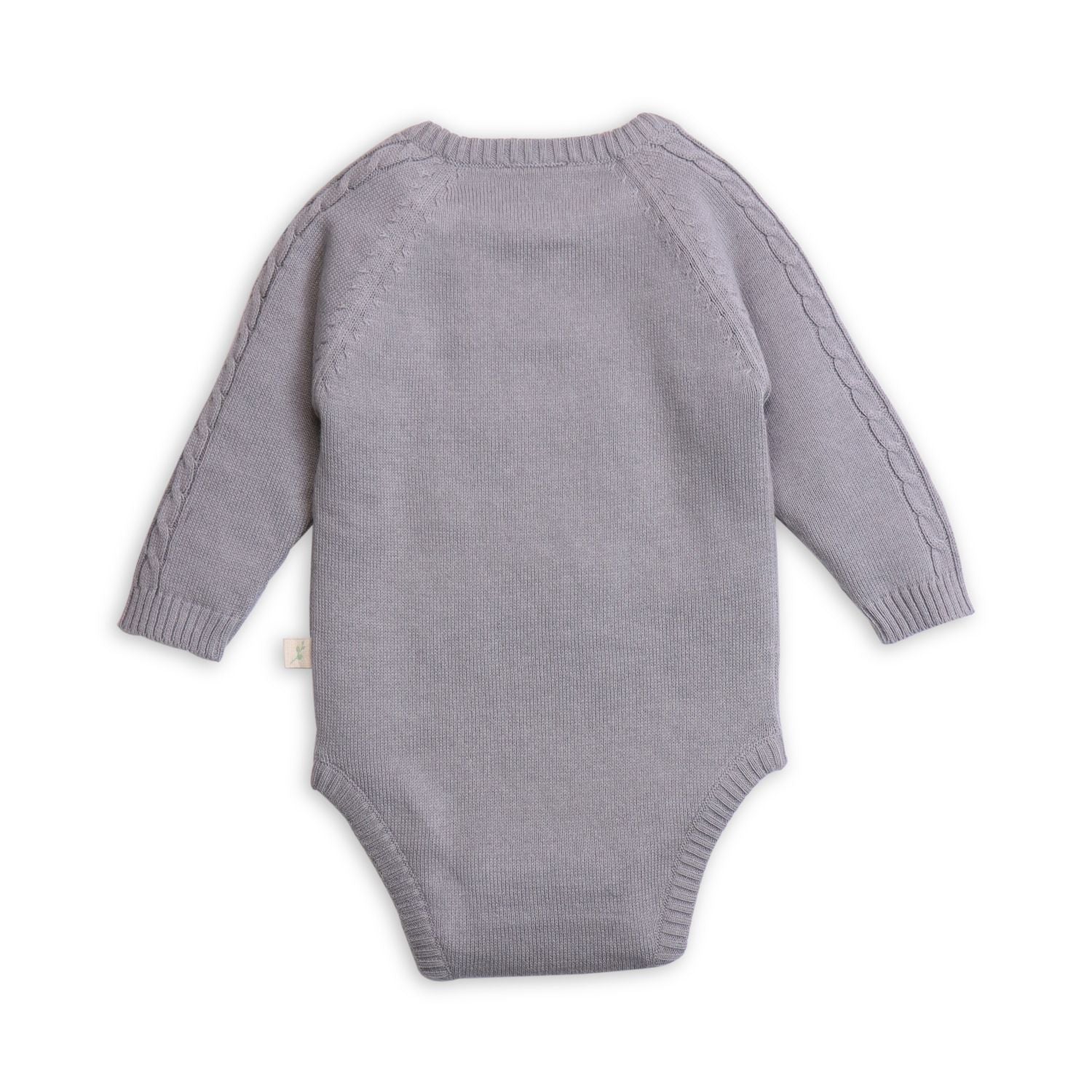 Tiny Twig Bodysuit Cable Knit - Drizzle