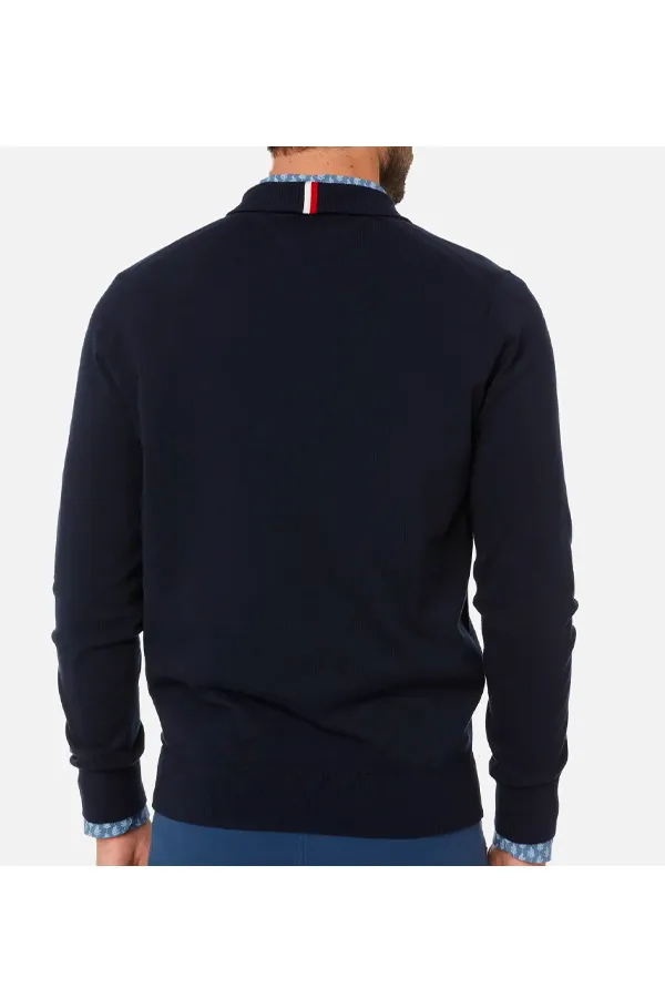 Tommy Hilfiger 1/4 Zip 1985 Pima Knit Navy