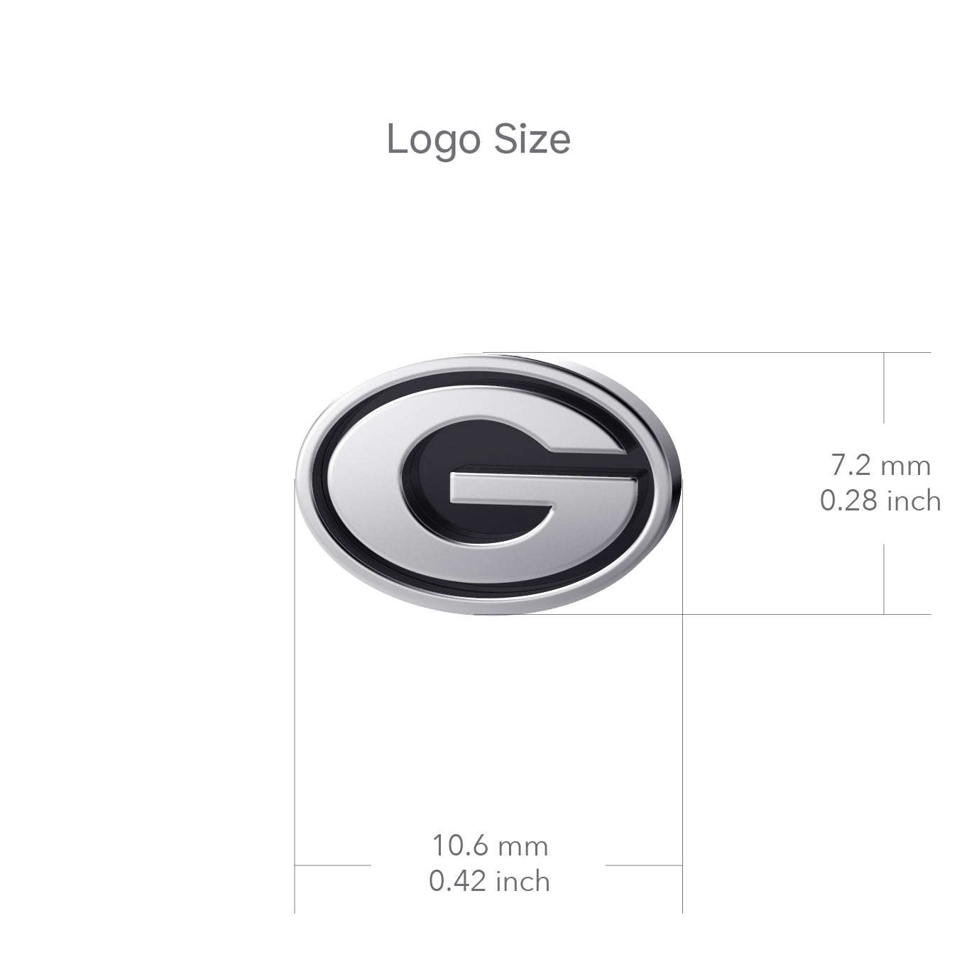 University of Georgia Lapel Pin - Silver