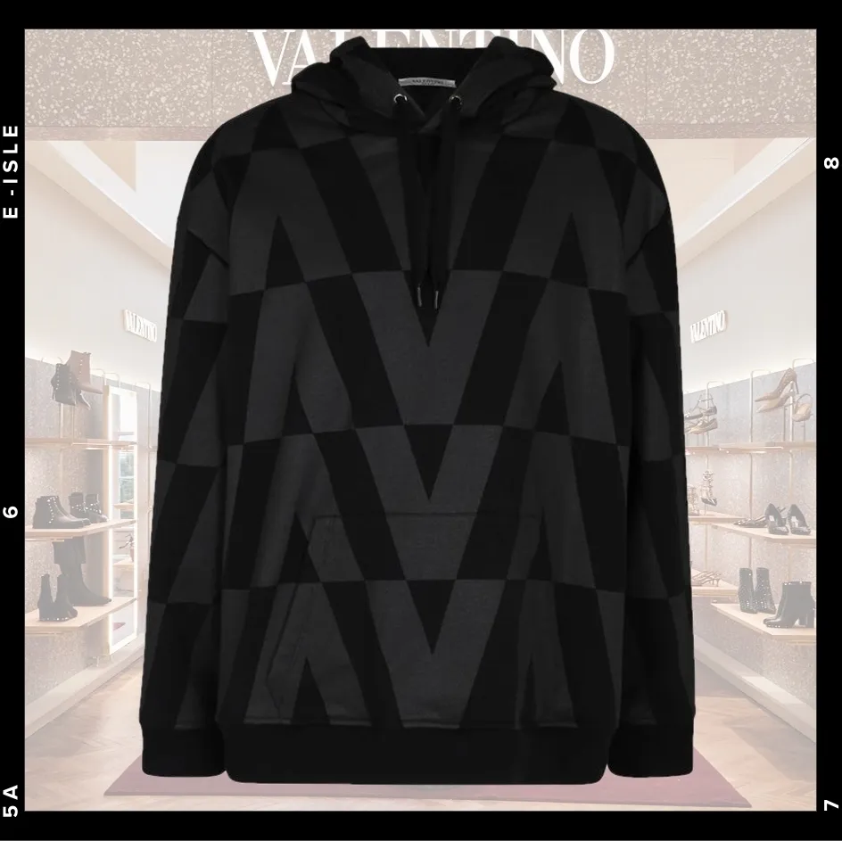 VALENTINO  |Cotton Logo Luxury Hoodies