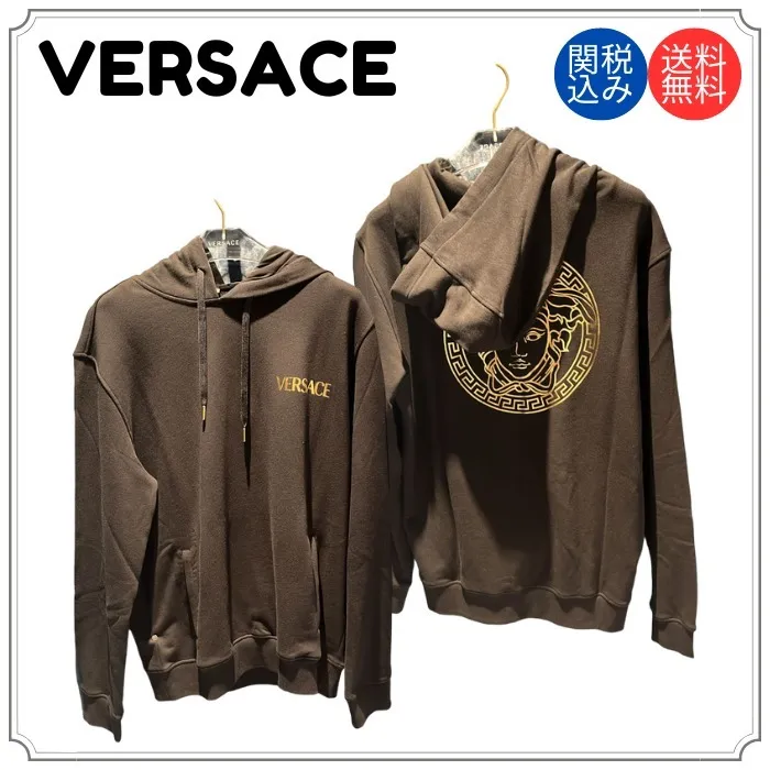 VERSACE  |Logo Luxury Hoodies