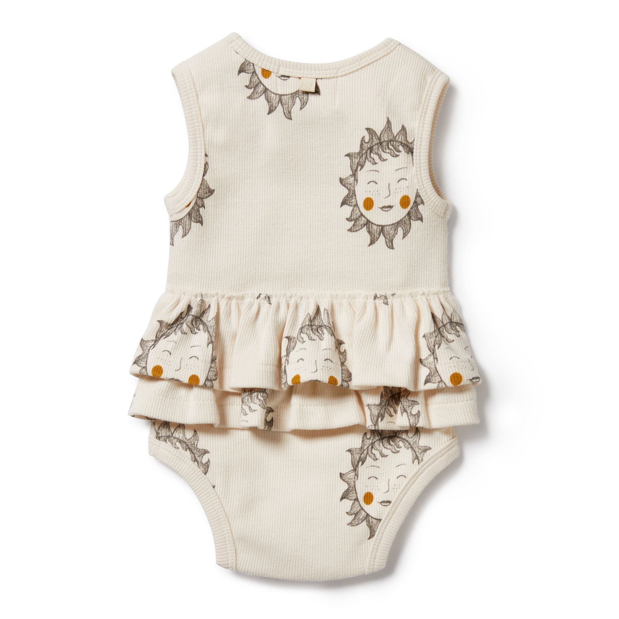 Wilson & Frenchy Shine on Me Organic Ruffle Bodysuit